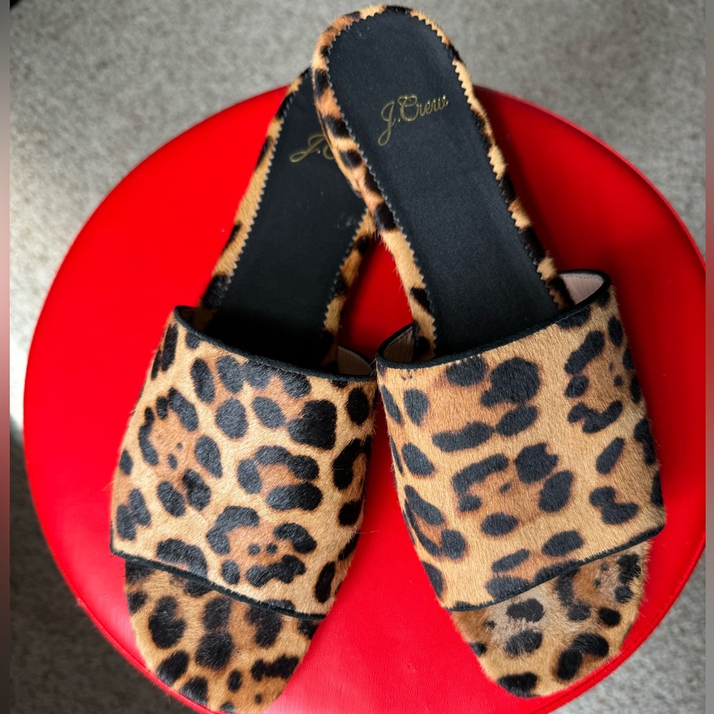 J.Crew 8.5 Leopard Sandals